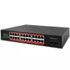 Netwerkswitch QOLTEC Gigabit Ethernet PoE 24xRJ45 2xSFP