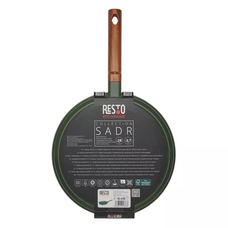 Platte crêpepan RESTO 93712 — 28 cm diameter, 2,7 cm hoogte