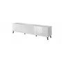 RTV-kast ABETO 200x42x52 wit/glanzend wit