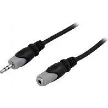 Audiokabel Deltaco MM-164 15m 3,5 mm zwart grijs