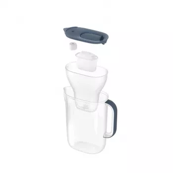 BRITA Style Essential 2,4 L waterfilterkan grafiet — kan met MAXTRA-cartridge, Smart Light, 1,4 L gefilterde capaciteit