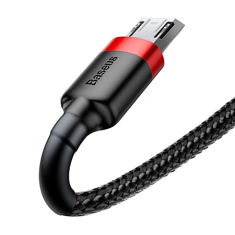 Micro-USB-kabel Baseus Cafule 1,5A 2m (rood & zwart)
