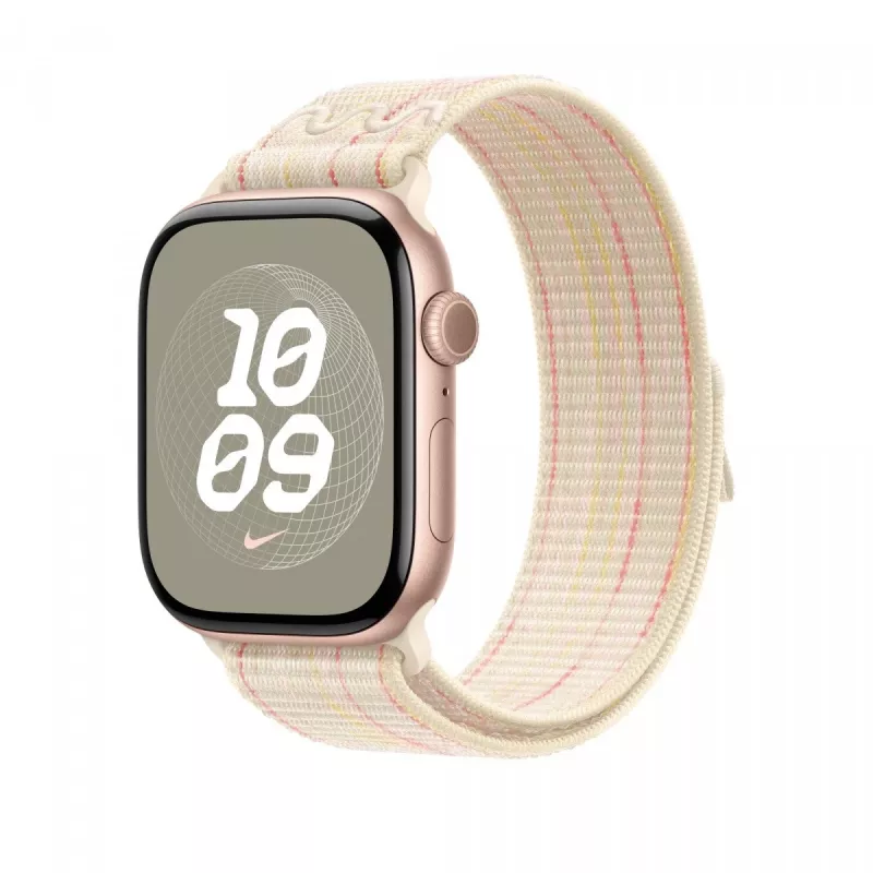 Starlight/roze Nike Sport Loop 46 mm