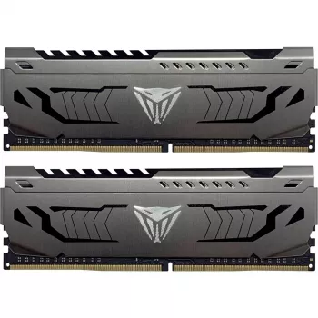 DIMM 16 GB DDR4-3600 (2x 8 GB) dual kit, werkgeheugen grijs, PVS416G360C7K, Viper Steel, INTEL XMP