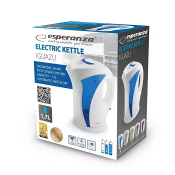 Esperanza EKK018B waterkoker 1,7 L, wit/blauw