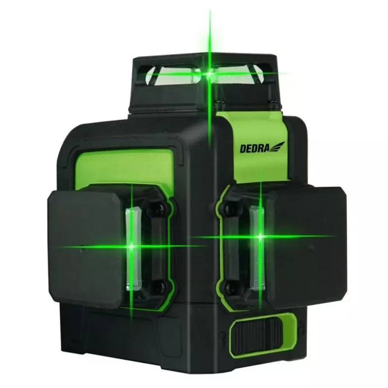 Lasernivelleerapparaat Dedra MC0904 groen — 30 m bereik, groene straal, compact ontwerp