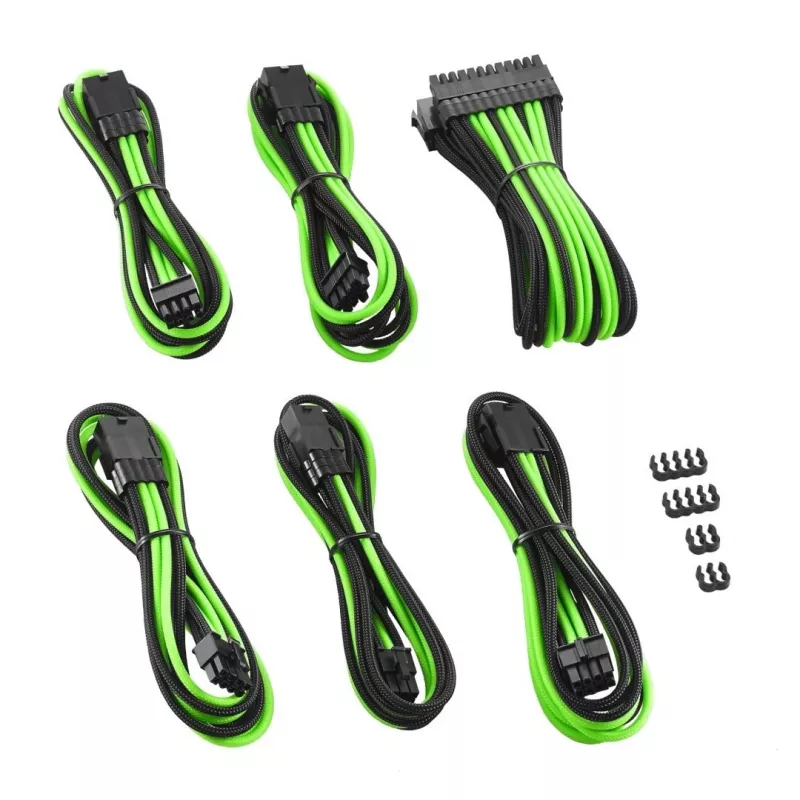 Interne stroomkabel CableMod CM-PCAB-BKIT-NKKLG-3PK-R zwart groen