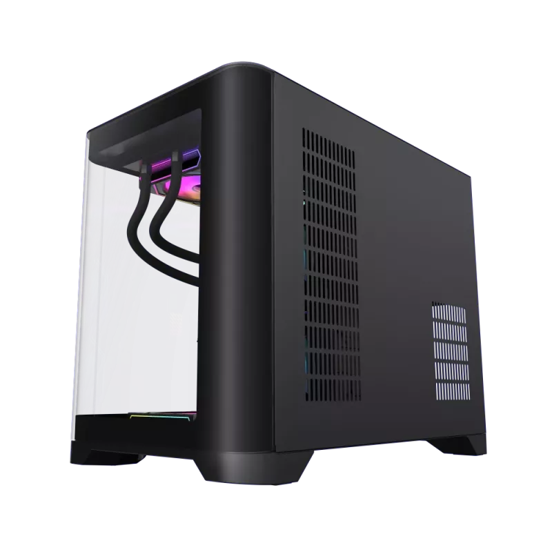 Gamemax behuizing | HYPE-M BK | zwart | micro | voeding niet inbegrepen