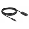 USB-kabel DeLOCK 80028 5 m USB-C zwart