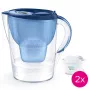 Waterfilterkan BRITA Marella XL met 2 MAXTRA PRO blauwe vervangende cartridges