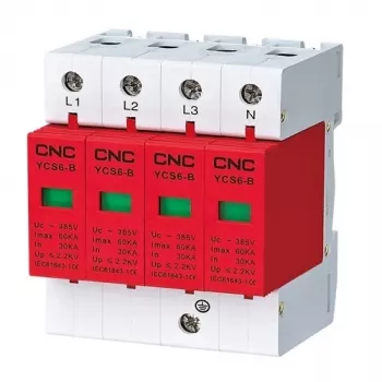 Overspanningsbeveiliging HiSmart NV821716 4-polig, 30–60 kA, 385 VAC
