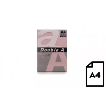 Kleurpapier Double A, 80 g, A4, 500 vel, roze