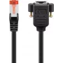 Goobay CAT 6 verlengkabel, S/FTP (PiMF), zwart (65639)