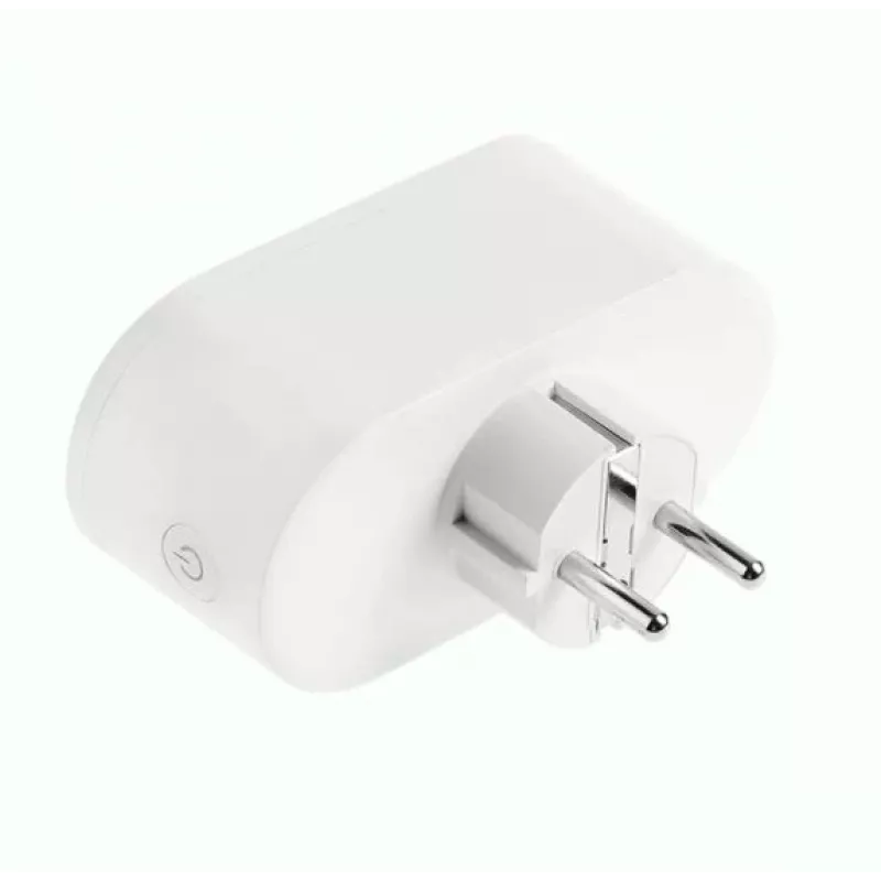 Tellur WiFi AC dubbel stopcontact, energieverbruikmeting, 16A, 2400W
