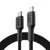 Green Cell PowerStream KABGC07 USB-C-naar-Lightning-kabel, 1 m, PD, Apple MFi, zwart