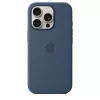 Siliconen case met MagSafe voor iPhone 16 Pro - denim