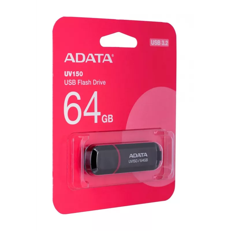 ADATA 64GB DashDrive UV150 USB-flashstation USB Type-A 3.2 Gen 1 (3.1 Gen 1) zwart