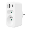 Power splitter MACLEAN MCE249 F/W – 2x stopcontacten (16A + 6A) en 4x USB (2x A, 2x C PD 20W)