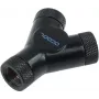 Alphacool HF Y-connector - G1/4 draaibaar - 3x binnendraad - diepzwart (17066)