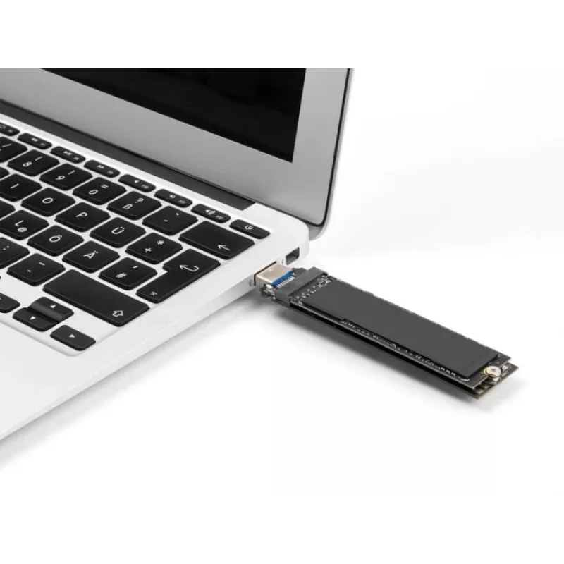 DeLOCK combo-converter voor M.2 NVMe PCIe of SATA SSD USB 3.2 Gen 2 zwart