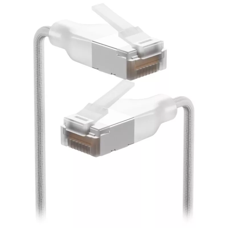 Netwerkkabel Ubiquiti UACC-Cable-Patch-EL-C6A-12M-W RJ-45 Cat6a 12m transparant wit