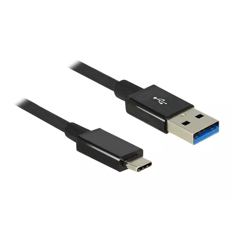 DeLOCK Premium - USB-kabel - 24-pins USB Type-C (m) - naar - 9-pins USB Type-A (m) - 1,0 m (USB 3.1 Gen2) - zwart (83983)