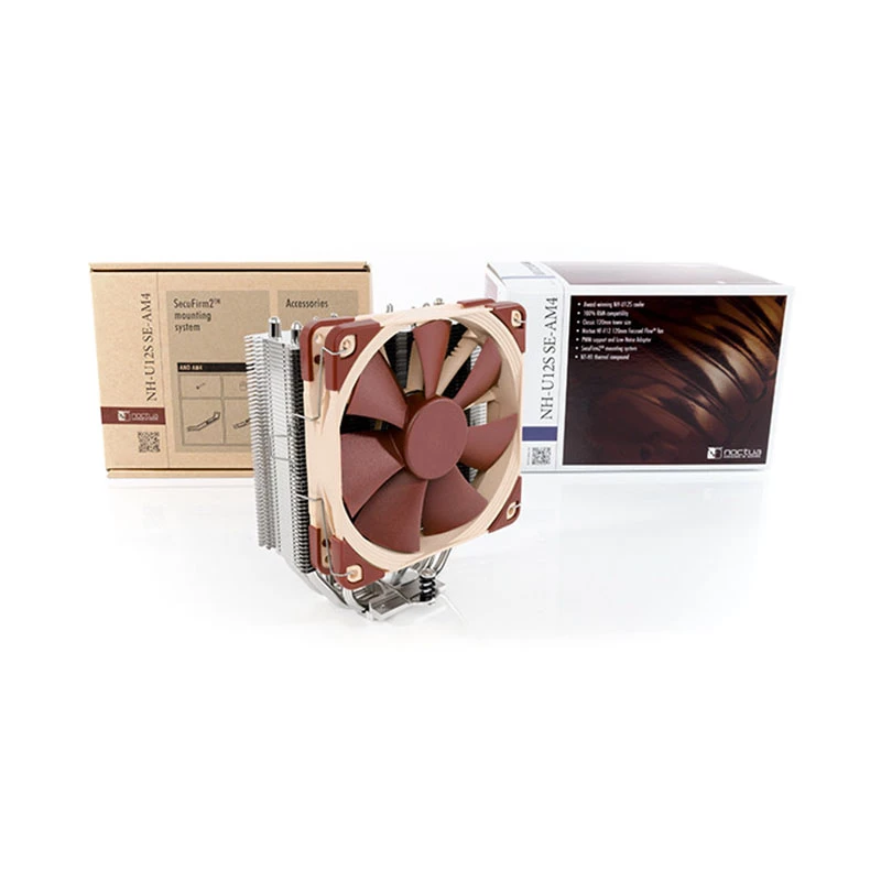 Koeler Noctua NH-U12S SE-AM4 beige bruin roestvrij staal