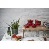 Staub Mini Cocotte rond, 4 stuks - 200 ml, rood
