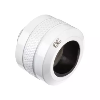 Fitting Alphacool 17484, messing, wit, 23 mm hoogte, 26 mm diameter, 6-pack