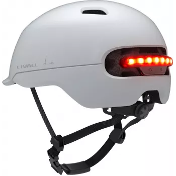 Open-face helm Livall C20 wit harde-schalenconstructie