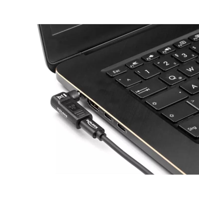 DeLOCK adapter USB Type-C bus naar HP 4,8 x 1,7 mm stekker 90° haaks