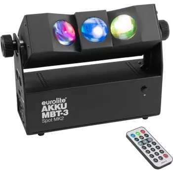 EUROLITE AKKU MBT-3 Spot MK2, accu-aangedreven 3W-LED-spot