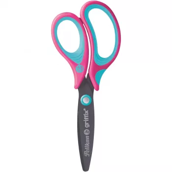 Pelikan Griffix universeel recht geslepen blauw - roze (819121)