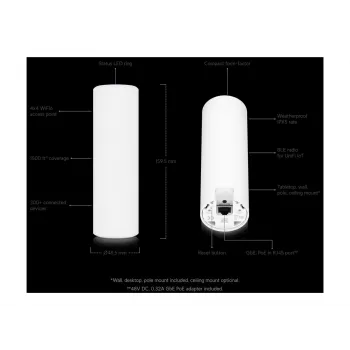 Ubiquiti UniFi U6-Mesh WiFi 6 access point AX5300 5.3 Gbps IPX5 waterdicht - wit