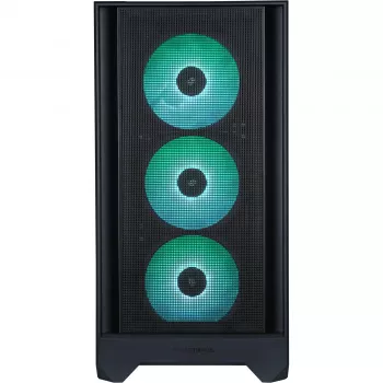 PC-behuizing Silentware Flow 110 A-RGB zwart — mid-tower behuizing, zijpaneel van gehard glas