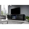 Cama TV-kast QIU 200 MDF zwart glanzend/zwart glanzend