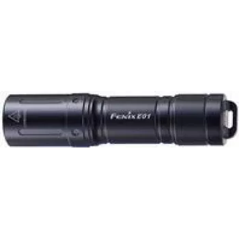 Handzaklamp Fenix E01 V2.0 zwart LED 100 lm IP68