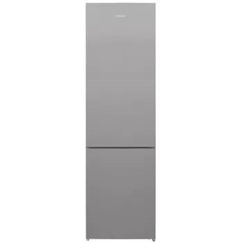 INDESIT koelkast | INKS 1401 S4E1 | energie-efficiëntieklasse E | vrijstaand | combi | hoogte 202,5 cm | koelgedeelte inhoud 266 L | vriesgedeelte inhoud 120 L | 38 dB | zilver