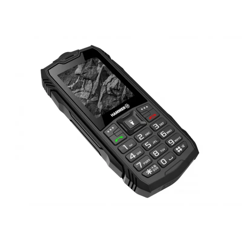 myPhone Hammer Rock robuuste mobiele telefoon, 2,4 inch, Dual SIM, zwart