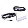 Op plank gemonteerde LED-lamp cama meble 2LED blauw, rechthoekig, opbouw, transparant/zwart
