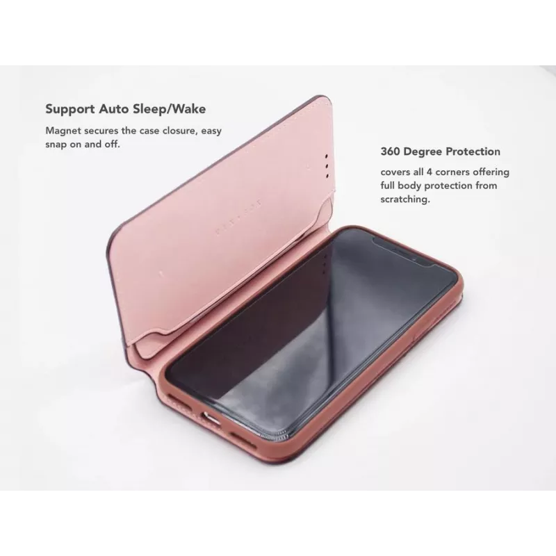 Folio case VixFox voor iPhone 7/8 — roze, folio-hoes