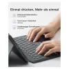 inateck toetsenbord iPad 11 iPad 10e gen. kom. QWERTZ grijs