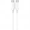 4smarts USB-C / USB-C-siliconenkabel High Flex 60W 1,5m wit