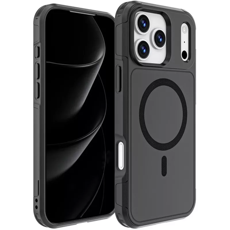 Hoesje 4smarts Defend iPhone 17 Pro Max zwart 17,5 cm