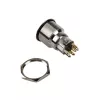 Drukknop DimasTech Vandalismustaster 22mm Silverline Dot RGB PD215, 22 mm