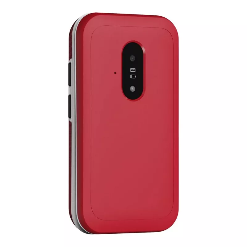Feature-Phone Doro Leva E22 Klaptelefoon, 2,8 inch (7,11 cm) display, Single SIM, 0,3 MP camera, 1150 mAh, 127,8 g, rood/wit