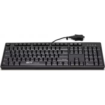 GETT Device Technology CleanType Easy Basic - toetsenbord - USB - Duits - zwart (KL26211)