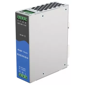 Voeding RUIJIE RG-NIS-PA120-54 120W, AC 100–240V, 50/60Hz, -40–70°C, 125×35×110mm, 480g
