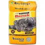 Klontvormende kattenbakvulling Super Benek Compact Natural 25 l — bentonietkorrels, grijs, biologisch afbreekbaar, geurneutraliserend