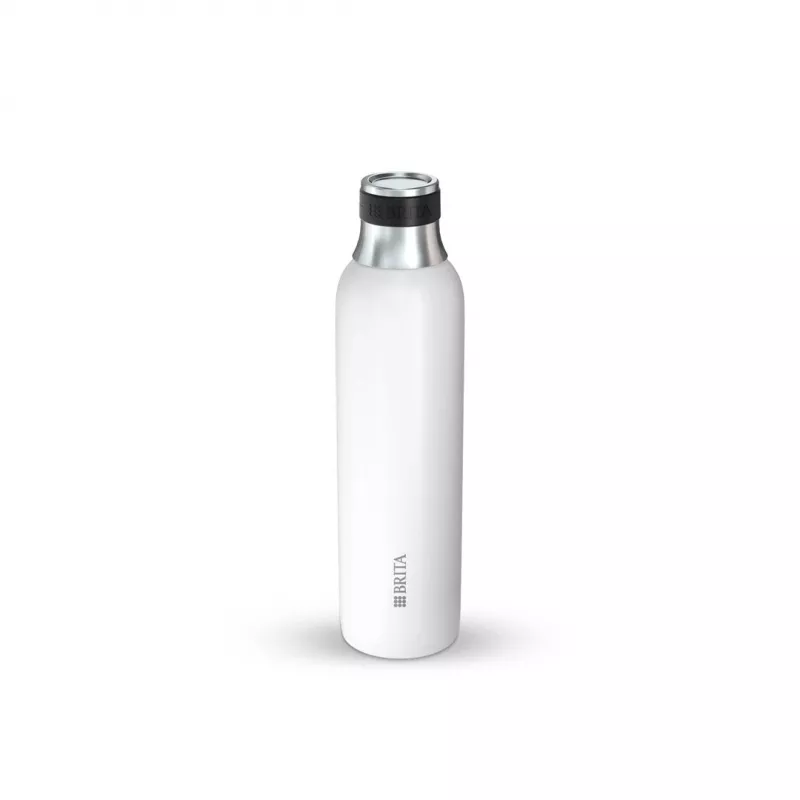 Brita sodaTRIO 1046738 carbonatorfles, roestvrij staal, 0,65 l, wit